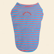 ストライプ タンクトップ / Gone Hiking（ライトブルー×レッド）