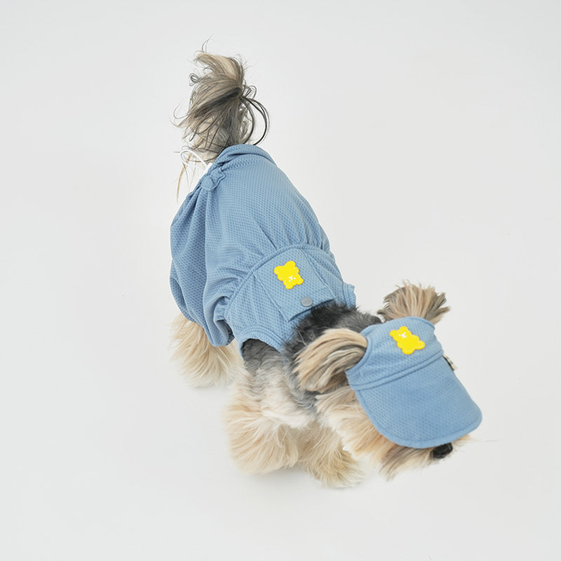 ブルマロンパース ブルー / Jelly Bear Cooling Bloomer