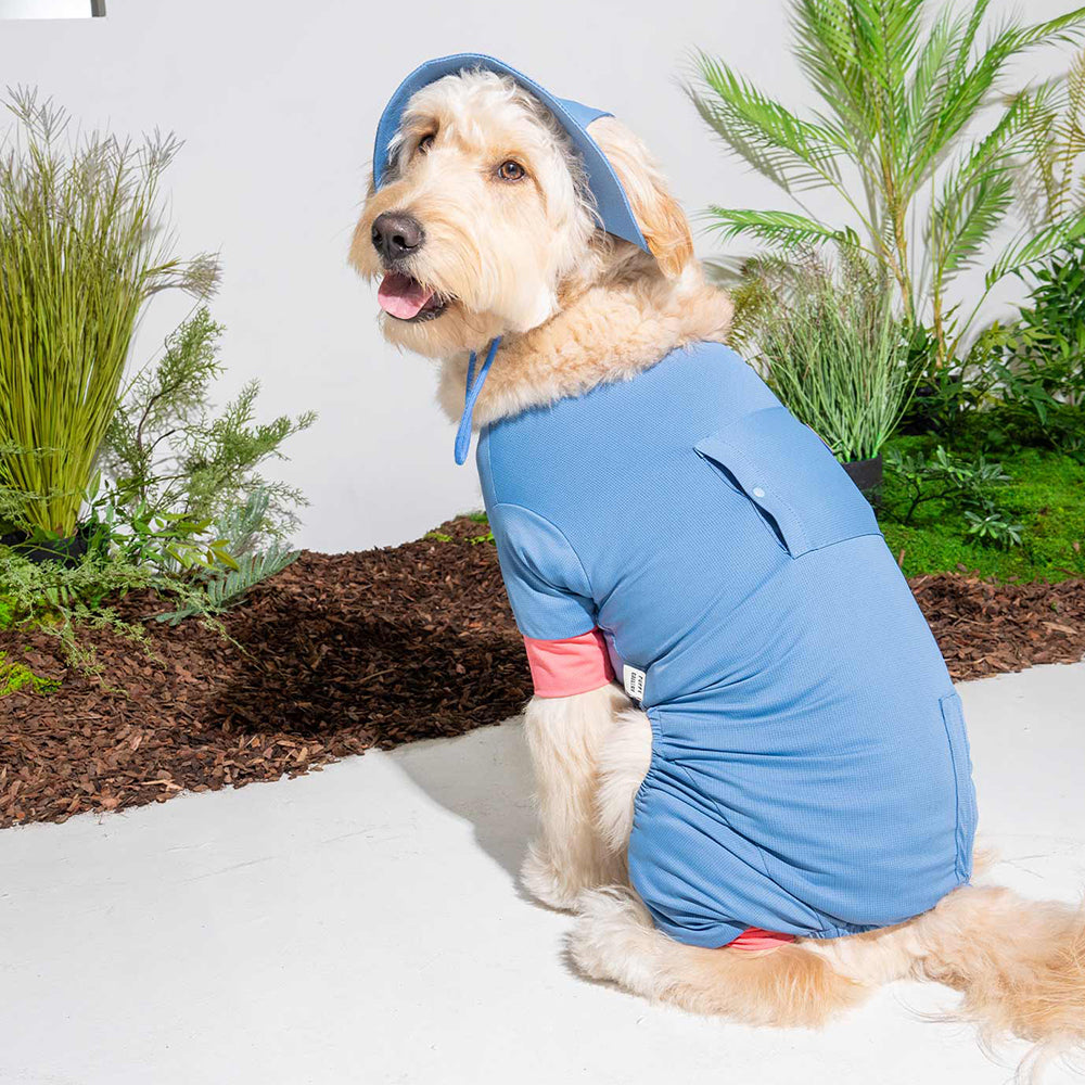 サマーロンパース ブルー / Cooling all-in-one