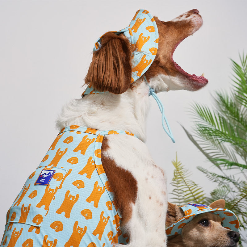 ジャンピング ベア サマーハット ミントブルー / JUMPING BEAR Cooling Bucket Hat