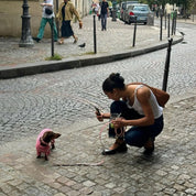 ストライプ リブ ロンパース / Striped Onesies