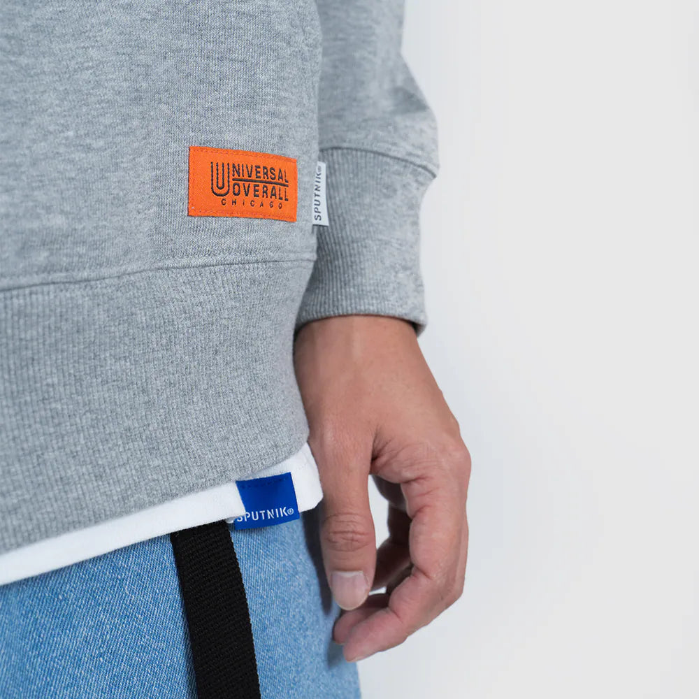 UNIVERSAL OVERALL × SPUTNIK 人間用ハーフジップパーカー / Human hoodie