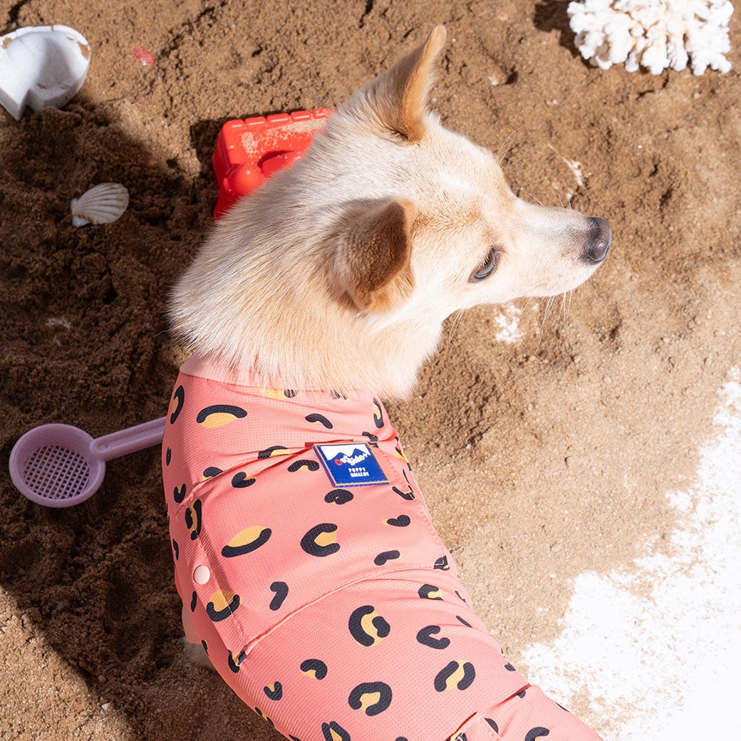 【2025新色】サマーロンパース パンサー コーラル / Little panther cooling jumpsuit