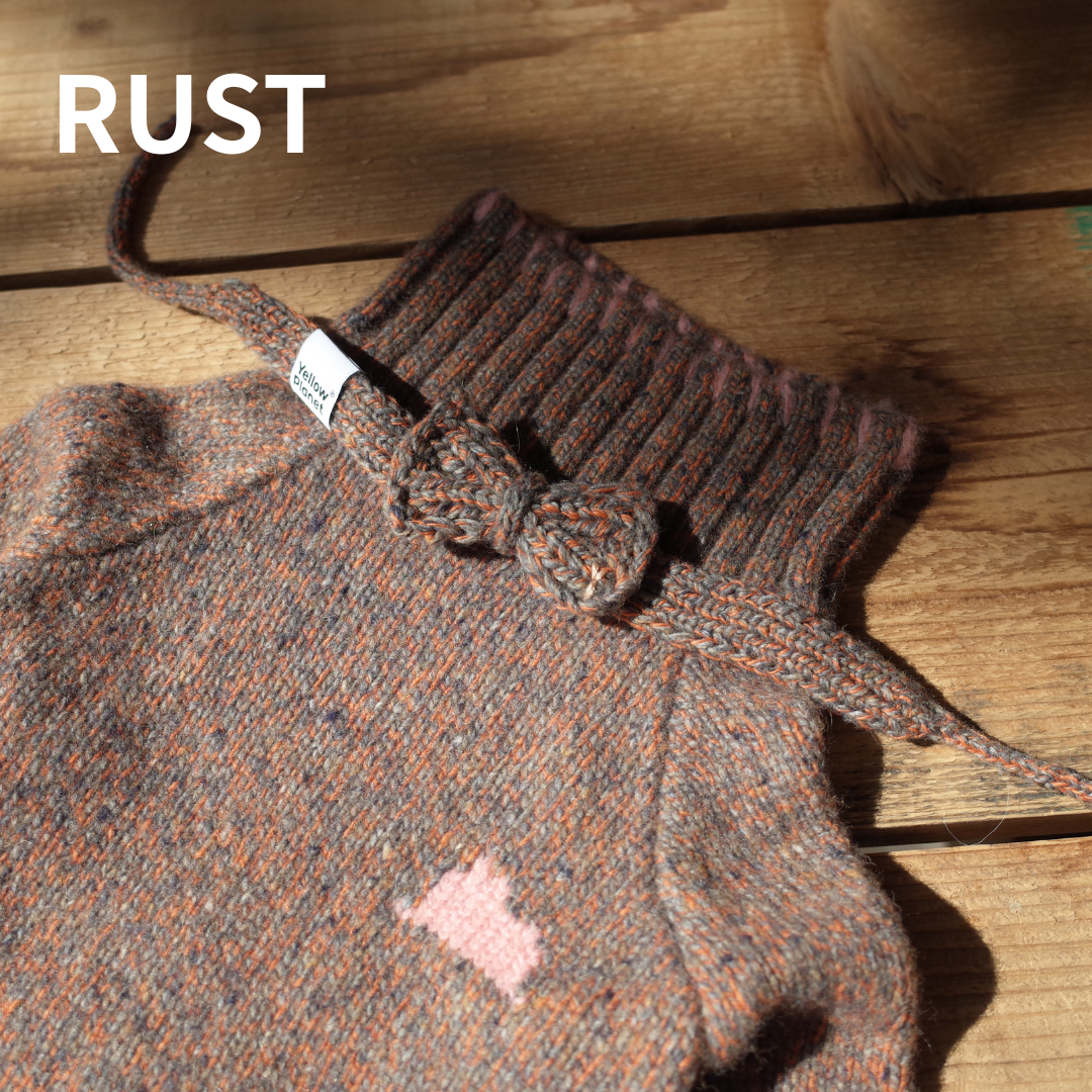 ハンドメイドニット ボウタイ / Funky Gentle dogシリーズ アルパカウールブレンド