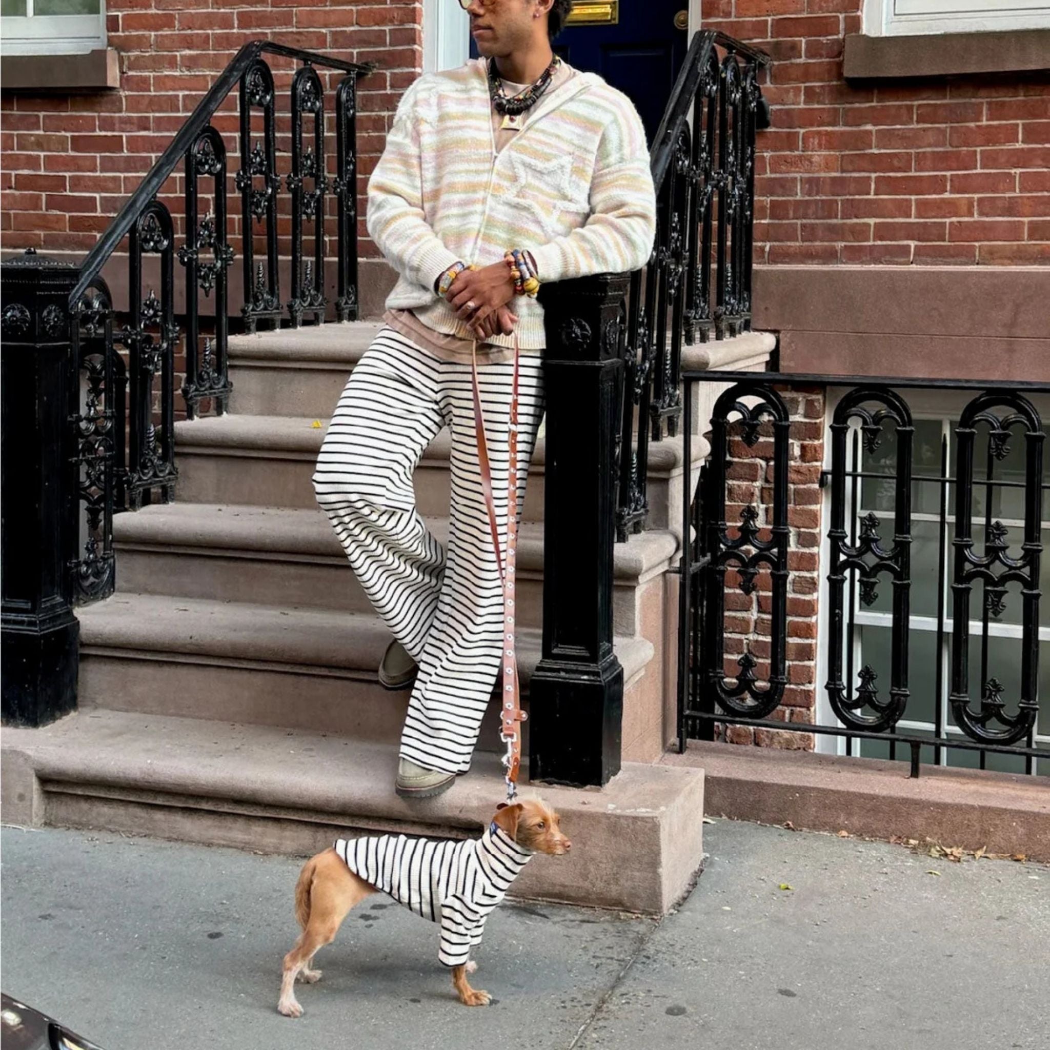 【2025新作】ストライプ リブ プルオーバー World's Your Oyster / Striped sweatshirt