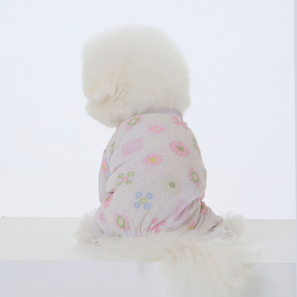 フリル フリル エアリーシールド ロンパース ベージュ / Frill-frill airy shield onesie Beige