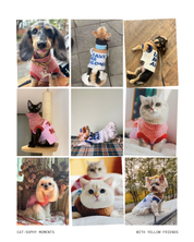 超軽量ぬくぬくペットセーター Beige Grey / ネコの哲学シリーズ アルパカウール