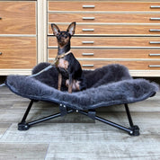 ドッグコット エコファー チャコール / ECO FUR DOG COT CHARCOAL
