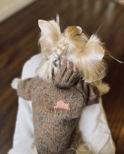 ペットセーター Rust Tweed / Funky Gentle dogシリーズ アルパカウールブレンド