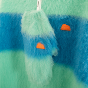 モヘアタッチニット 人間用 Blue-Teal / FUWA FUWAシリーズ アートカラーブロック