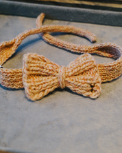 ハンドメイドニット ボウタイ / Funky Gentle dogシリーズ アルパカウールブレンド