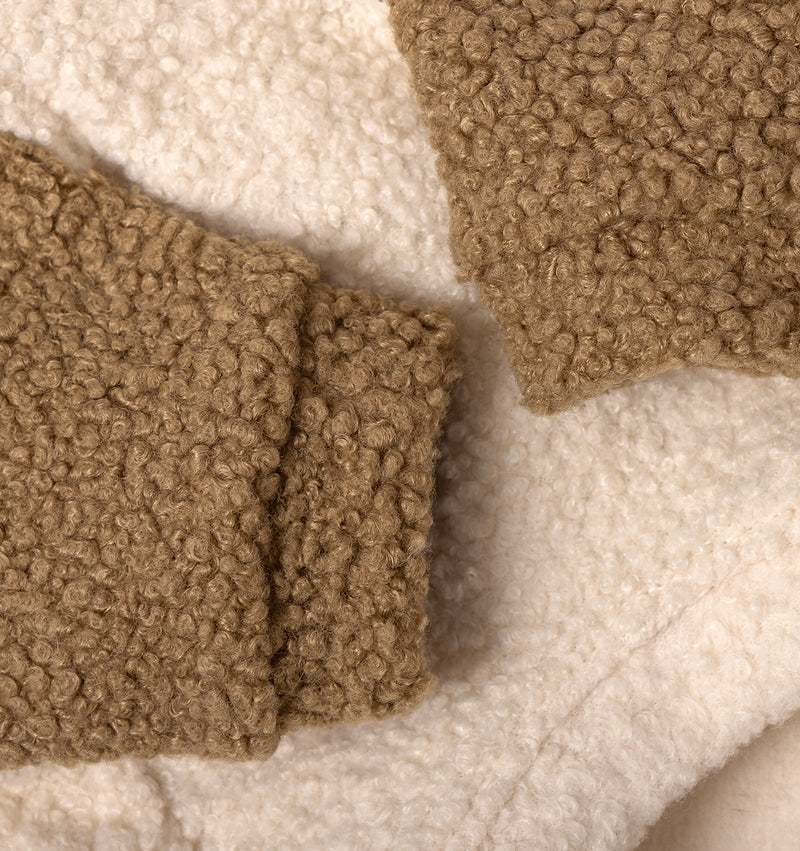 テディベアプルオーバー トープ×ホワイト / Teddy Jumper