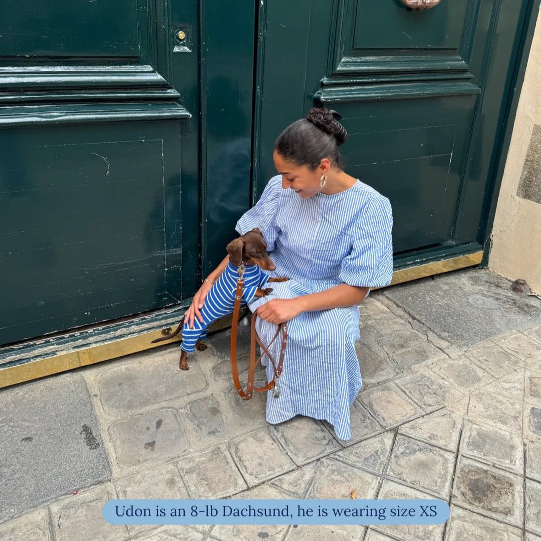 ストライプ リブ ロンパース / Striped Onesies