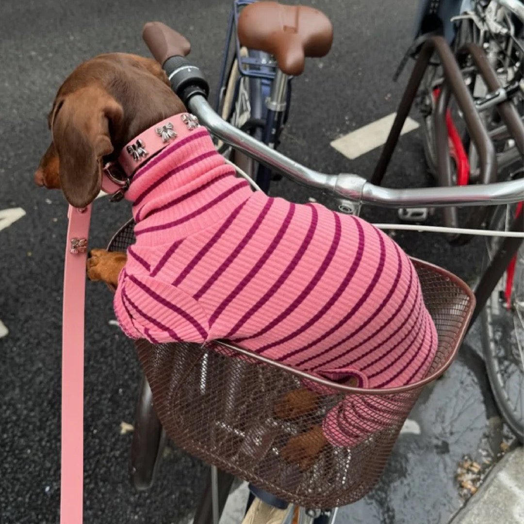 ストライプ リブ ロンパース / Striped Onesies