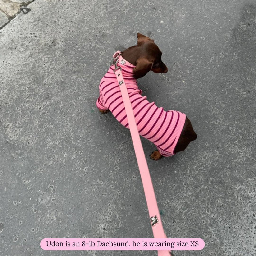 ストライプ リブ ロンパース / Striped Onesies