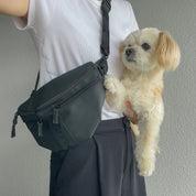 お散歩バッグ ブラック / Dog Bum Bag Emma